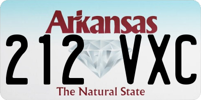 AR license plate 212VXC