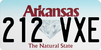 AR license plate 212VXE