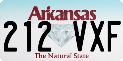 AR license plate 212VXF
