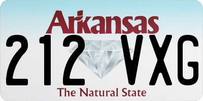 AR license plate 212VXG