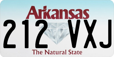 AR license plate 212VXJ