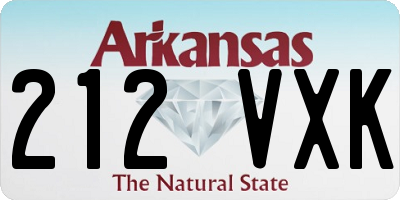 AR license plate 212VXK