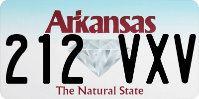 AR license plate 212VXV