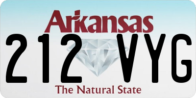 AR license plate 212VYG