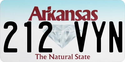 AR license plate 212VYN