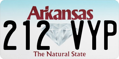 AR license plate 212VYP