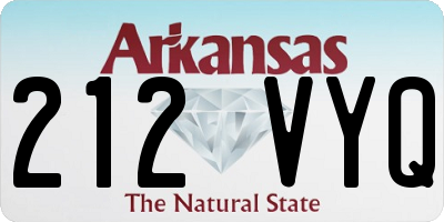 AR license plate 212VYQ