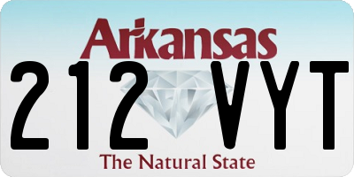 AR license plate 212VYT