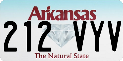 AR license plate 212VYV