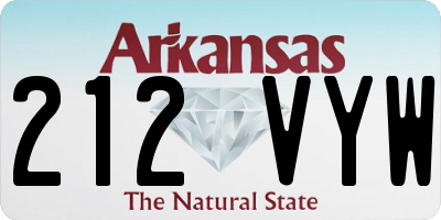 AR license plate 212VYW