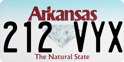 AR license plate 212VYX