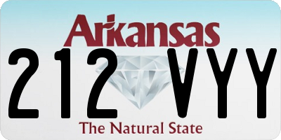 AR license plate 212VYY