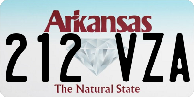 AR license plate 212VZA