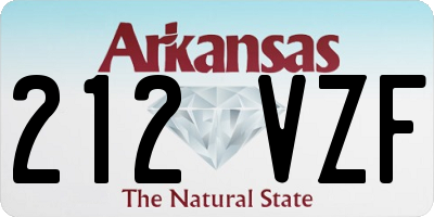 AR license plate 212VZF