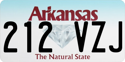 AR license plate 212VZJ