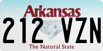 AR license plate 212VZN