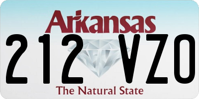 AR license plate 212VZO