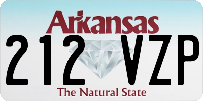 AR license plate 212VZP