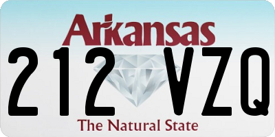 AR license plate 212VZQ