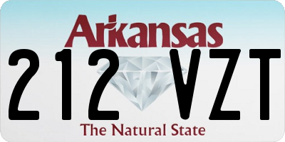 AR license plate 212VZT