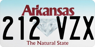 AR license plate 212VZX