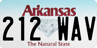 AR license plate 212WAV