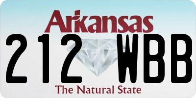 AR license plate 212WBB