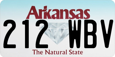 AR license plate 212WBV