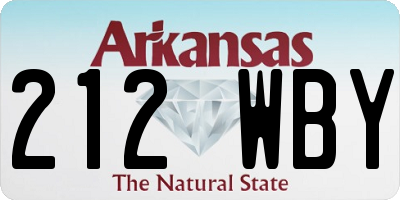 AR license plate 212WBY