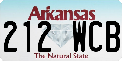 AR license plate 212WCB
