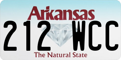 AR license plate 212WCC