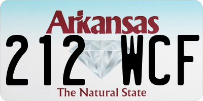 AR license plate 212WCF