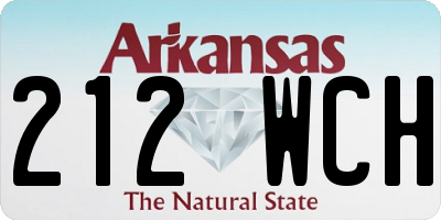 AR license plate 212WCH