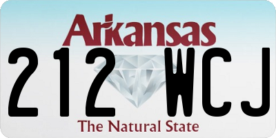 AR license plate 212WCJ
