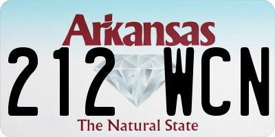 AR license plate 212WCN