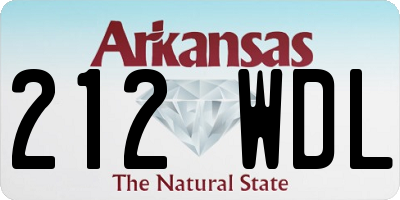AR license plate 212WDL