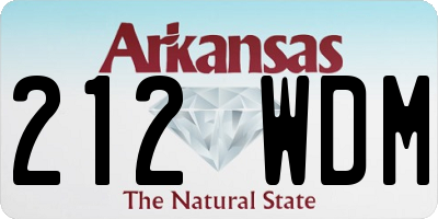 AR license plate 212WDM