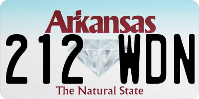 AR license plate 212WDN