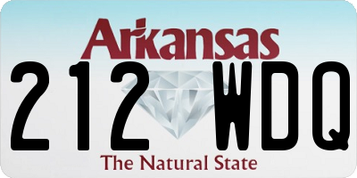 AR license plate 212WDQ