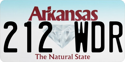 AR license plate 212WDR
