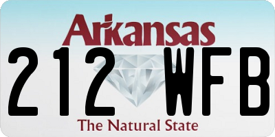 AR license plate 212WFB