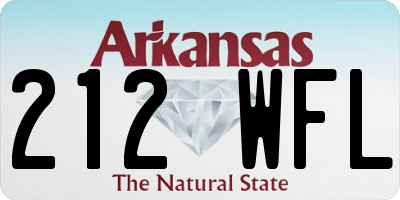 AR license plate 212WFL