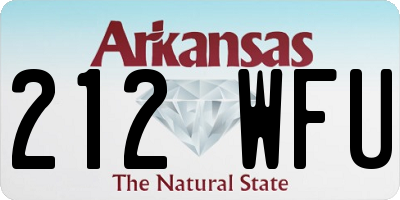 AR license plate 212WFU