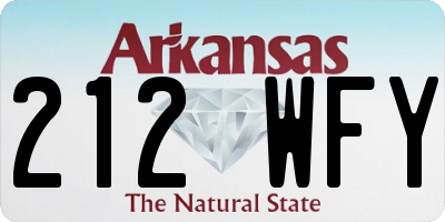 AR license plate 212WFY