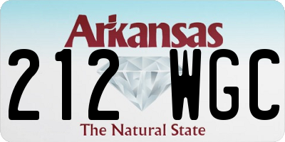 AR license plate 212WGC