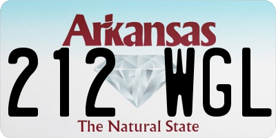 AR license plate 212WGL