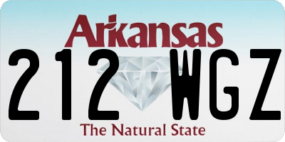 AR license plate 212WGZ