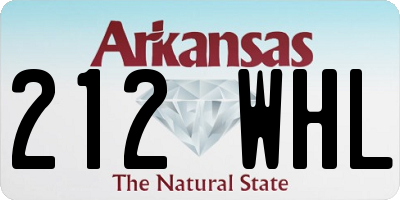 AR license plate 212WHL