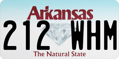 AR license plate 212WHM
