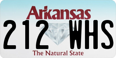 AR license plate 212WHS